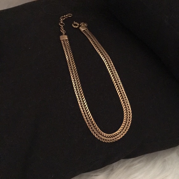 JCrew Gold Braided Chain Necklace - Picture 2 of 5